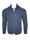 ADESI CASHMERE MEN'S KNIT SWEATER JACKET - BLUSTER