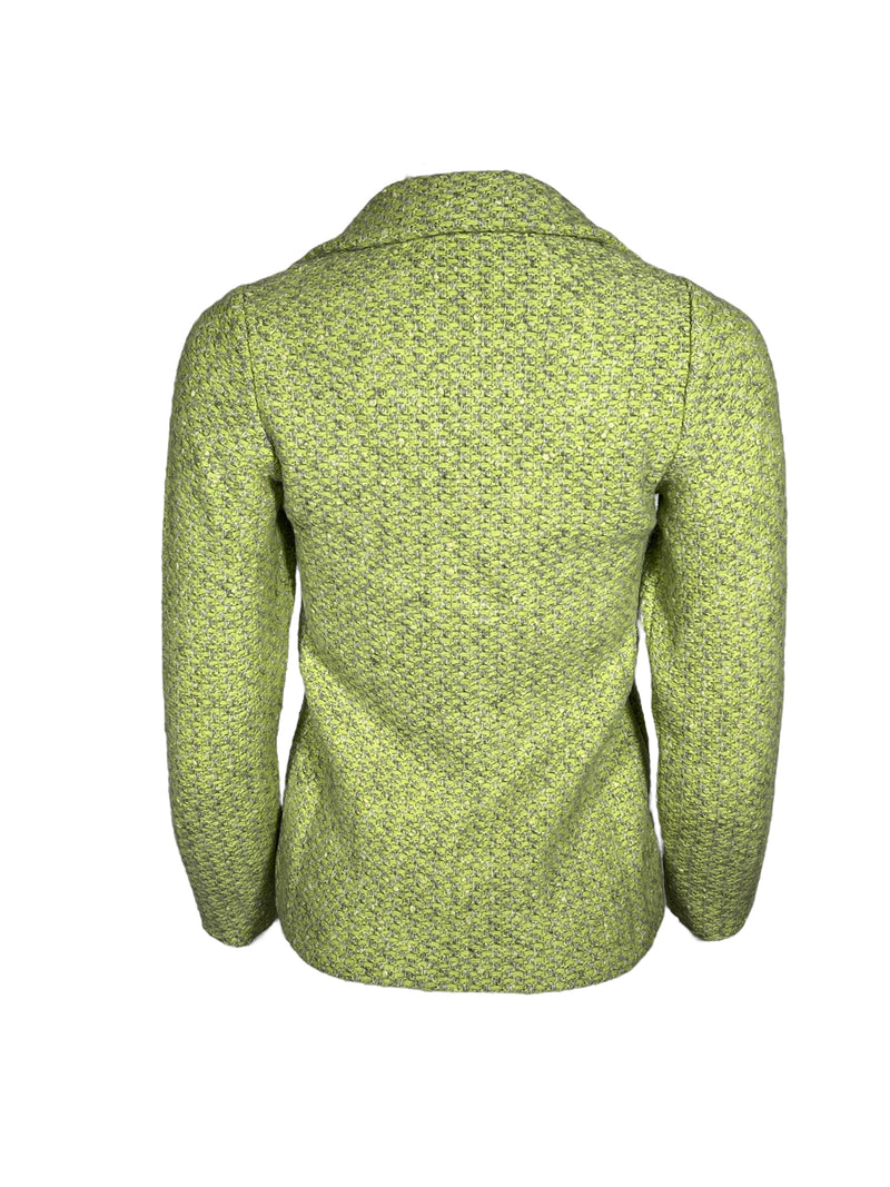 ANNECLAIRE KNIT JACKET - GREEN