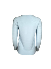 HUBERT GASSER ROUND NECK LONG SWEATER - LIGHT BLUE