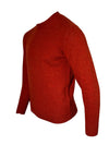 ALAN PAINE KINNADIE SHETLAND CREW SWEATER - SAFFRON