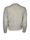 ANNECLAIRE DIAMOND INTARSIA CREW SWEATER - TAN & GREY