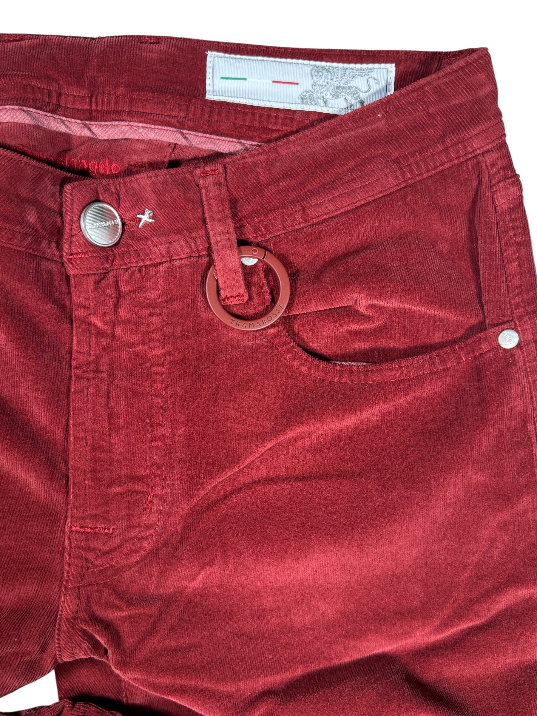 TRAMAROSSA MEN'S STRETCH CORDUROY PANTS - BORDEAUX