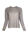 AROVESCIO ROUND NECK OVERDYE SWEATER - ARTIC