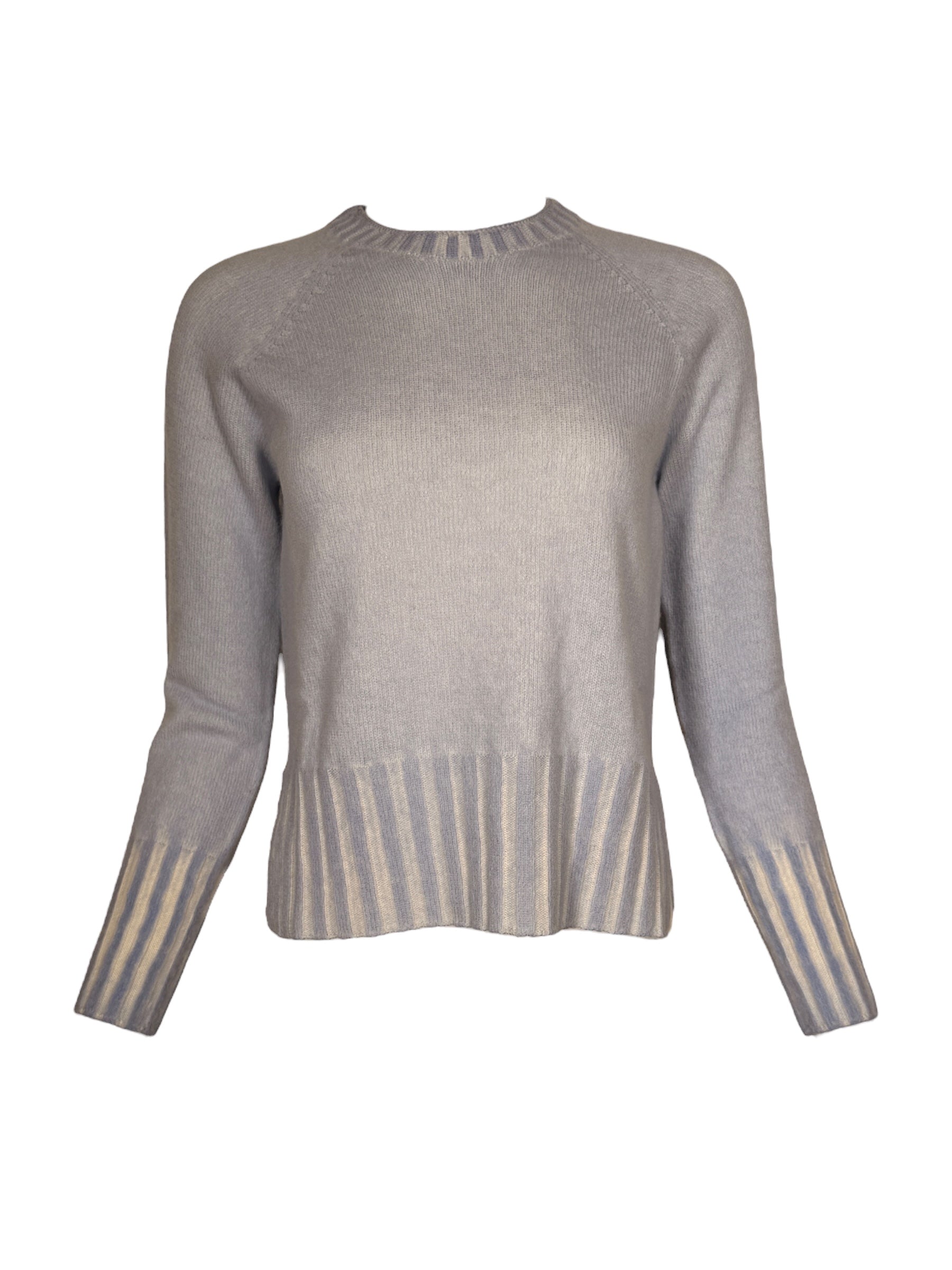 AROVESCIO ROUND NECK OVERDYE SWEATER - ARTIC