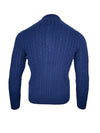 ADESI CASHMERE MEN'S CABLE 1/2 ZIP SWEATER - INCHIOSTRO