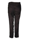 ESTELLE AND FINN DOUBLE SLIT ANKLE PANT - BLACK FAUX SUEDE