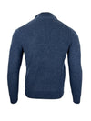 FIORONI CASHMERE MEN'S VANISSE 1/4 ZIP SWEATER - JEANS