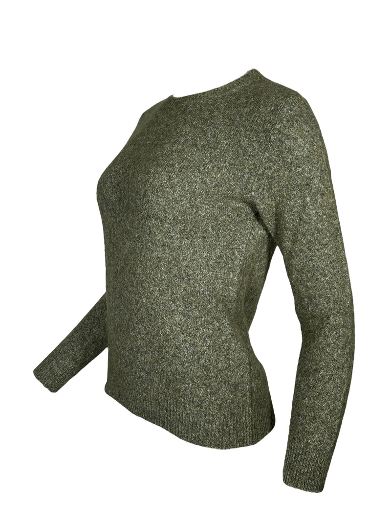 KANGRA ALPACA BLEND CREW SWEATER - MILITARE