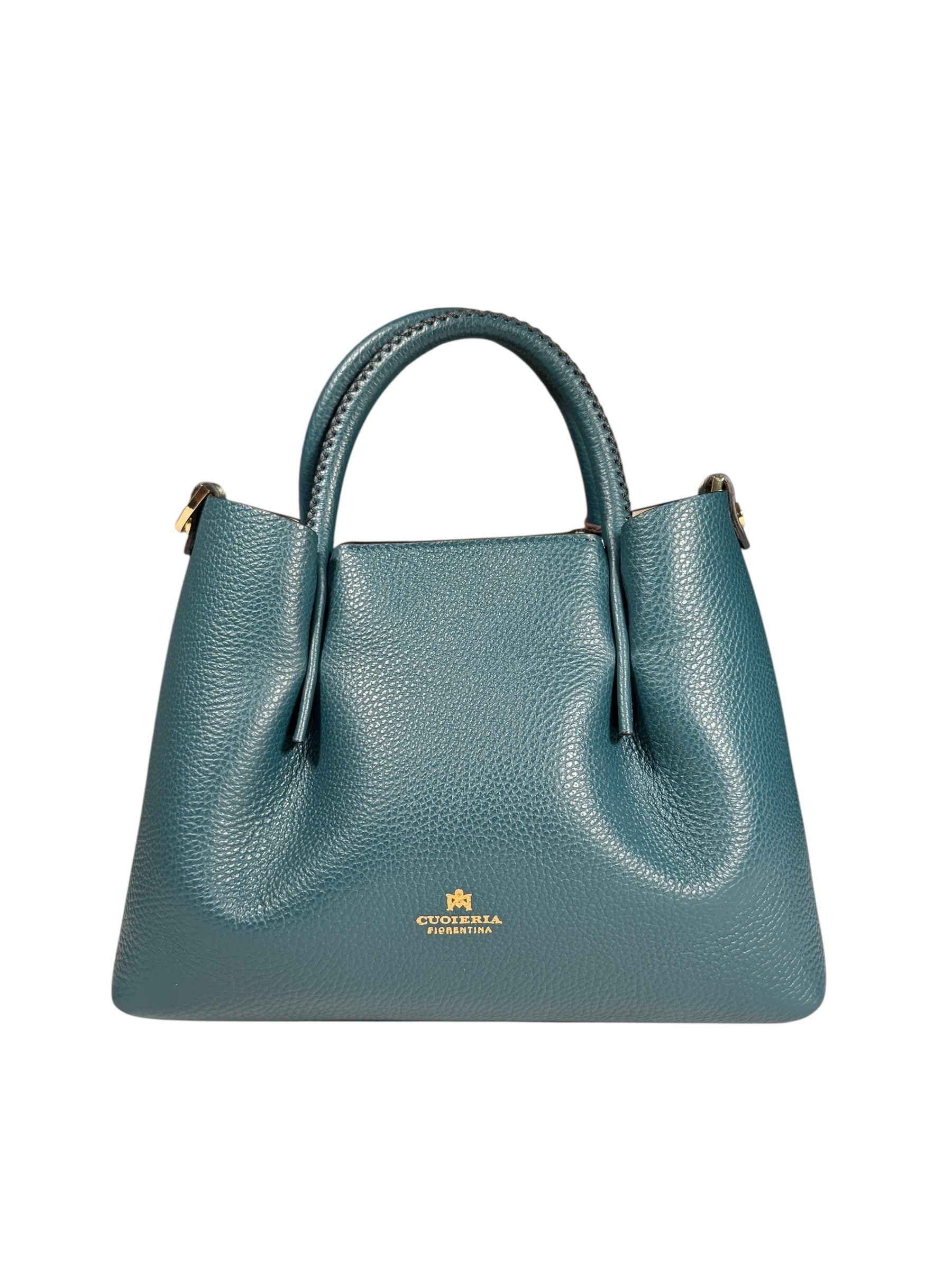CUOIERIA FIORENTINA CANDY SMALL TOTE - TEAL