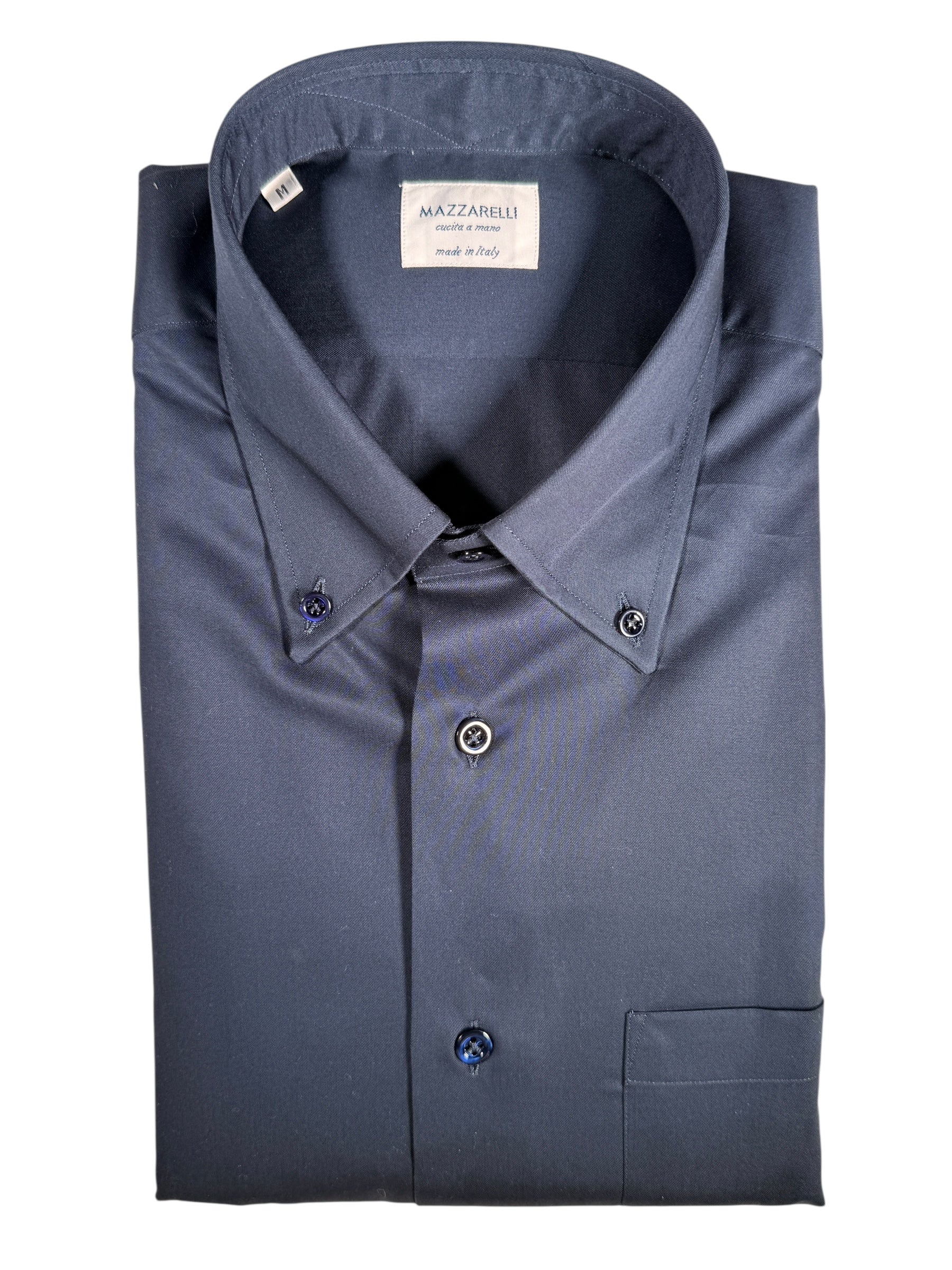 MAZZARELLI SPORT SHIRT - SOLID NAVY