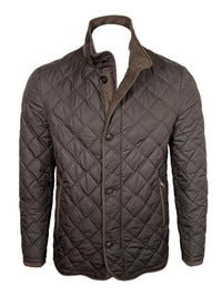 WATERVILLE QUILTED LINED JACKET - BROWN