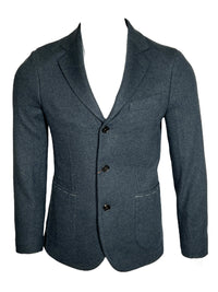 MAURIZIO BALDASSARI FELTED WOOL SPORT COAT - DEEP TEAL