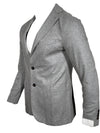 ELEVENTY MEN'S WOOL FLANNEL SPORT JACKET - LIGHT GREY MELANGE