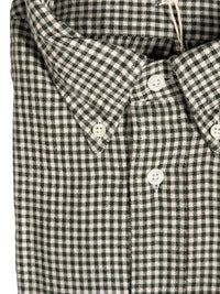 HARTFORD MEN'S CASUAL GINGHAM SHIRT - GREEN & IVORY