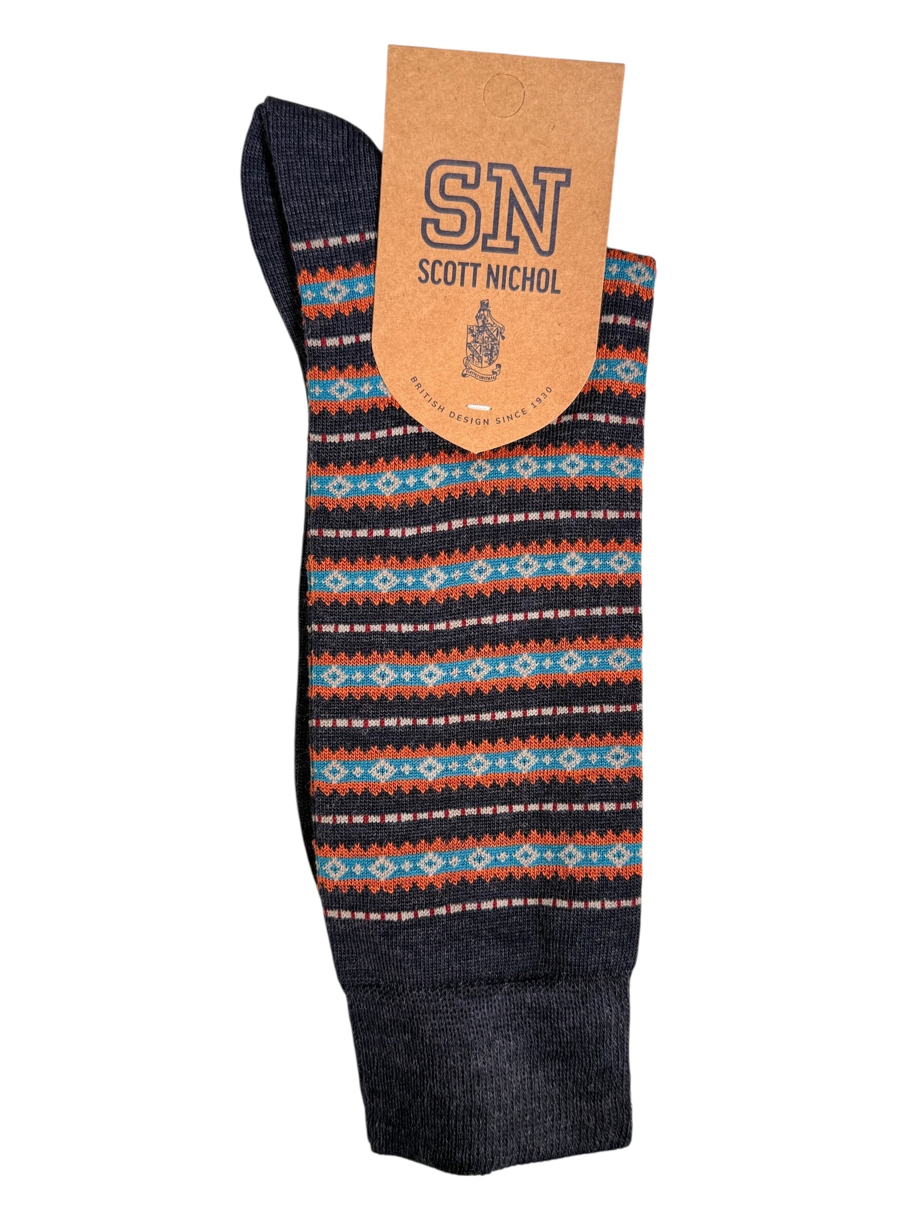 PANTHERELLA CALLUM MEN'S WOOL SOCK - NAVY