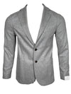 ELEVENTY MEN'S WOOL FLANNEL SPORT JACKET - LIGHT GREY MELANGE