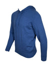 ALAN PAINE FELTON CASHMERE HOODED SWEATER - DENIM