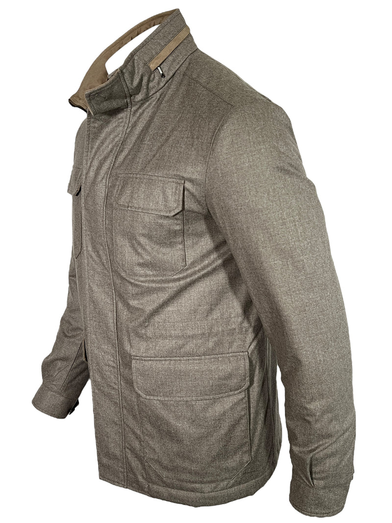 WATERVILLE QUILT-LINED FIELD COAT - TAN