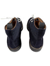 CASTORI MEN'S FELT & VELOUR BOOT - NAVY