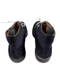 CASTORI MEN'S FELT & VELOUR BOOT - NAVY