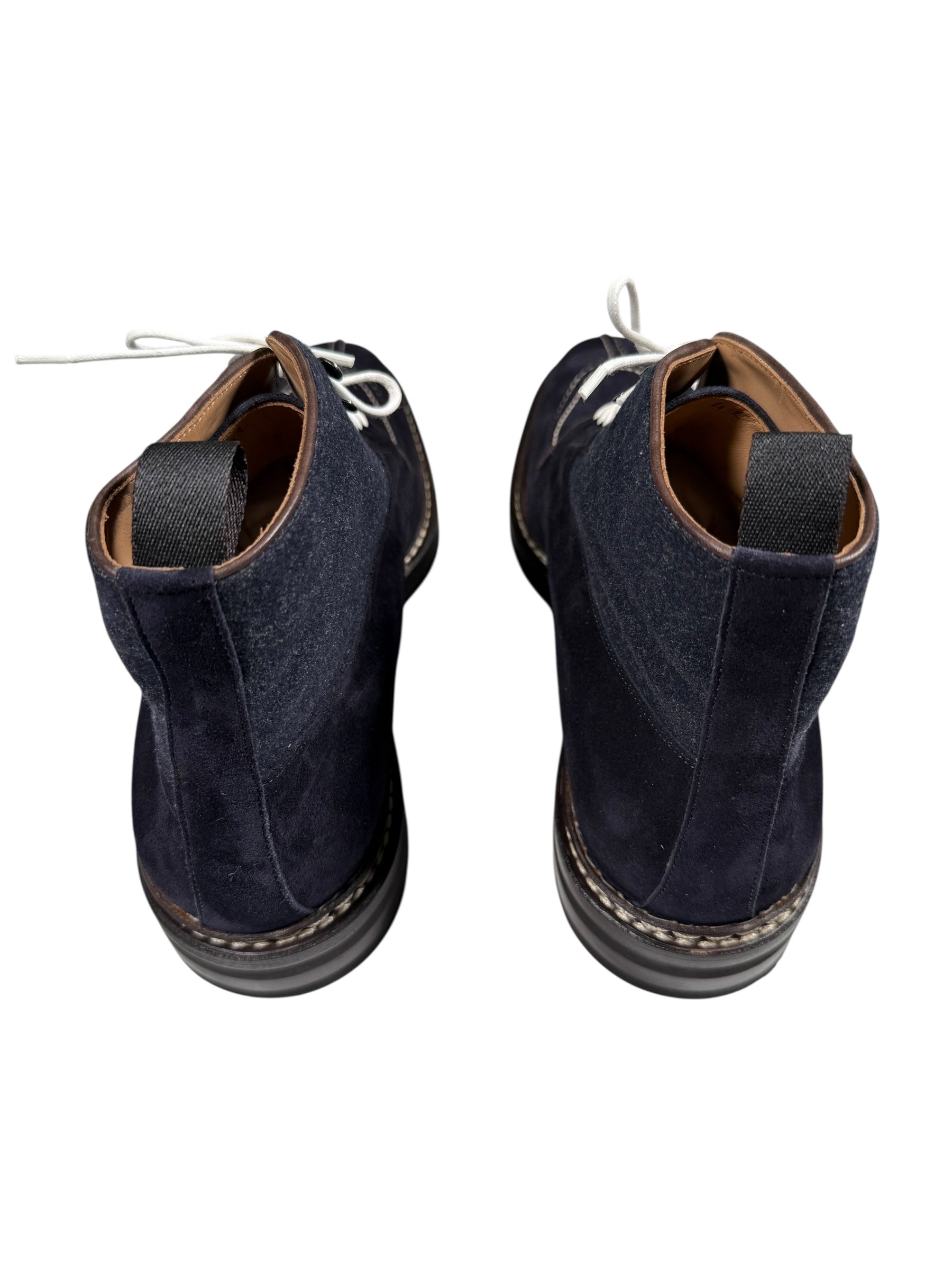 CASTORI MEN'S FELT & VELOUR BOOT - NAVY