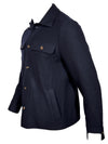 ELEVENTY MEN'S POCKET SHIRT JACKET - DARK ROYAL BLUE
