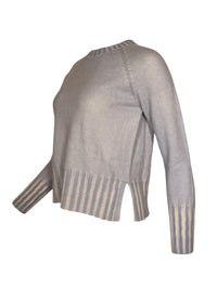 AROVESCIO ROUND NECK OVERDYE SWEATER - ARTIC