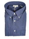 HARTFORD MEN'S CASUAL FLANNEL SHIRT - NAVY