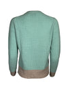 KINROSS THERMAL TIPPED CREW SWEATER - SPA