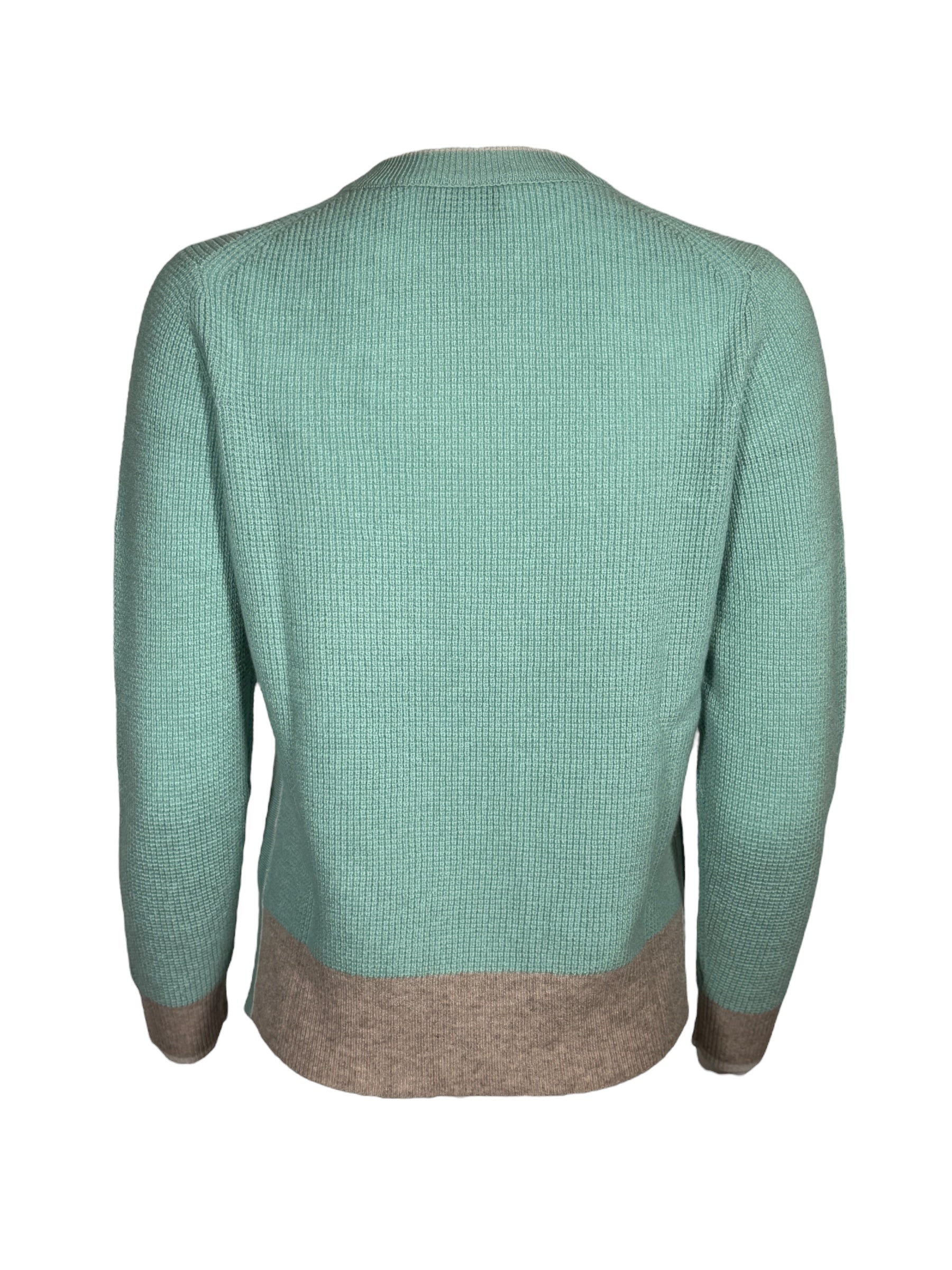 KINROSS THERMAL TIPPED CREW SWEATER - SPA