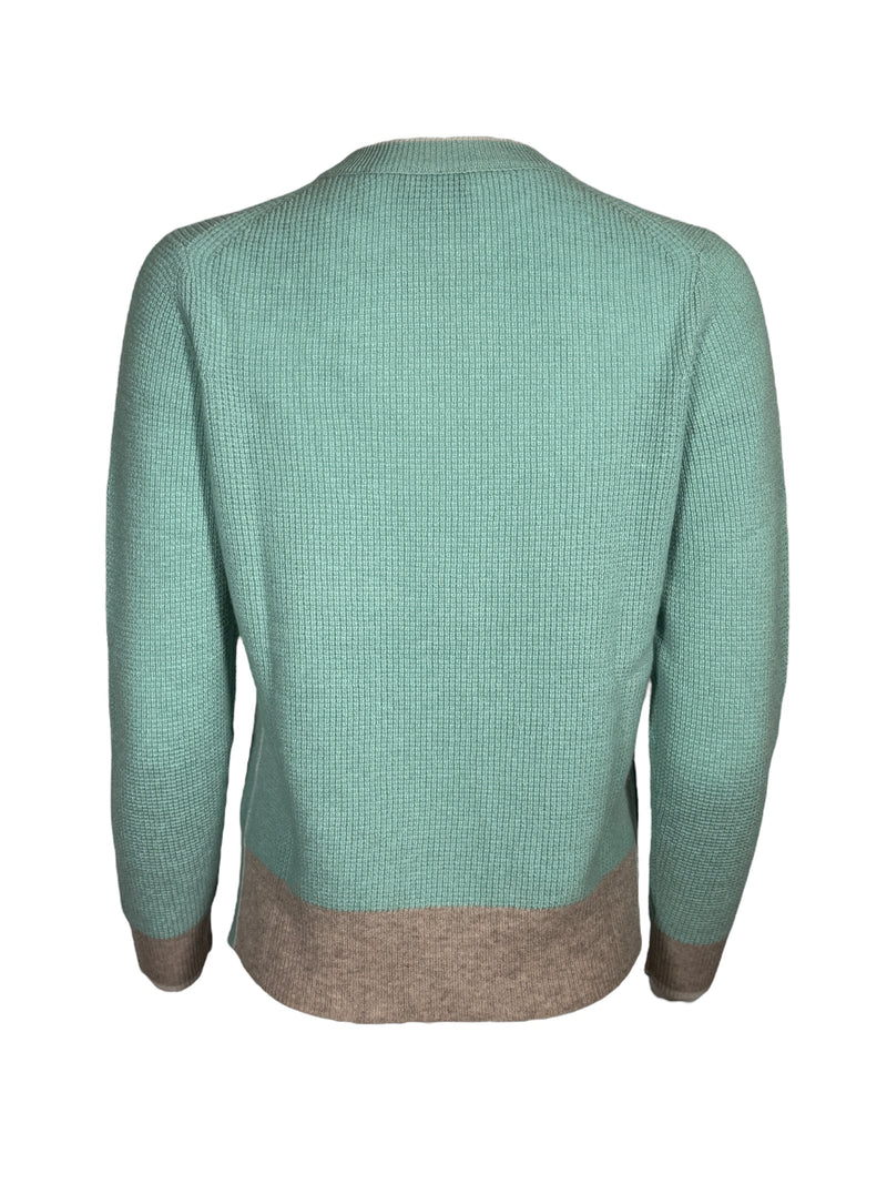 KINROSS THERMAL TIPPED CREW SWEATER - SPA