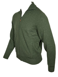 ALAN PAINE BALLATER 1/4 ZIP SWEATER - ROSEMARY