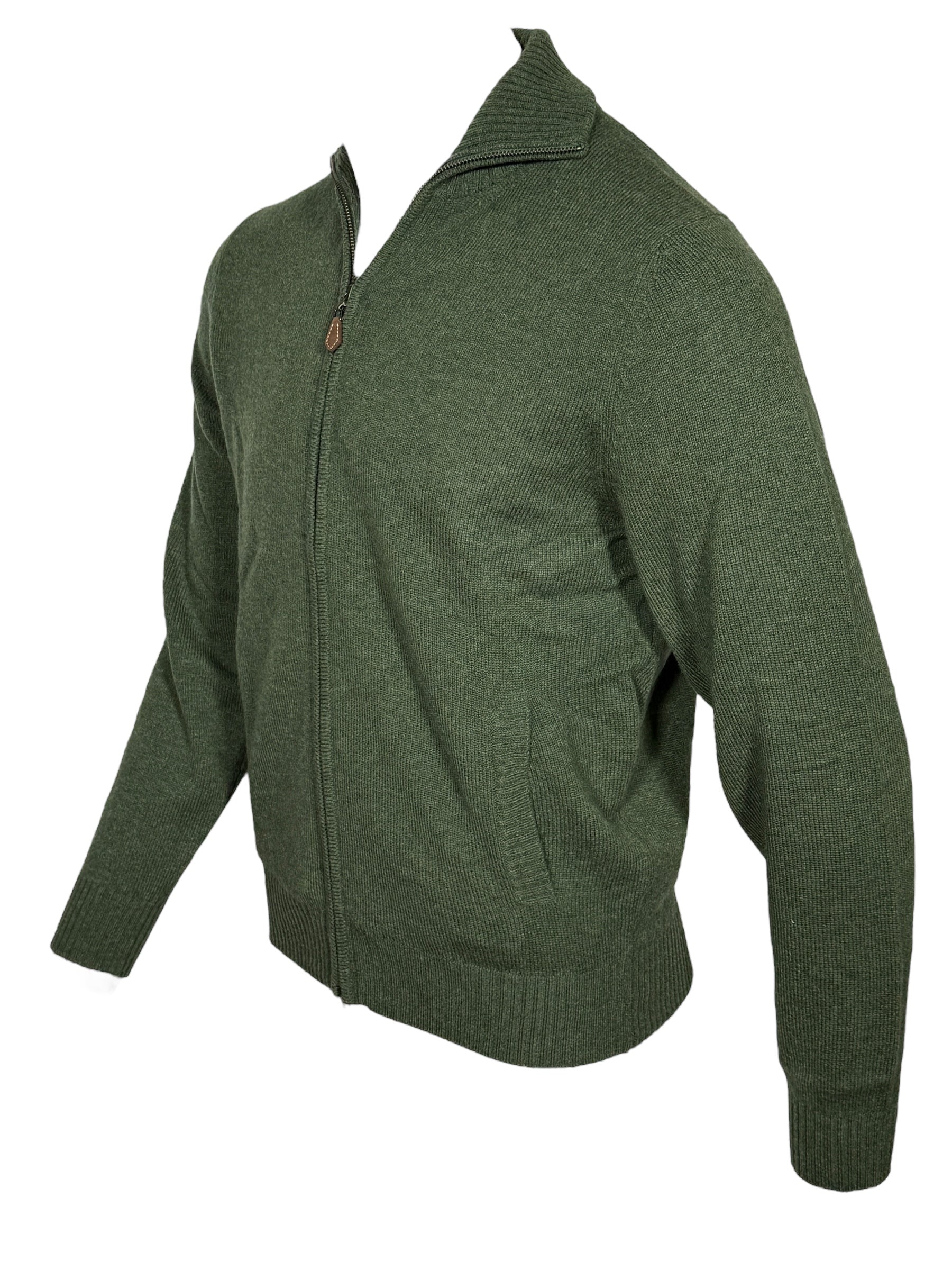 ALAN PAINE BALLATER 1/4 ZIP SWEATER - ROSEMARY
