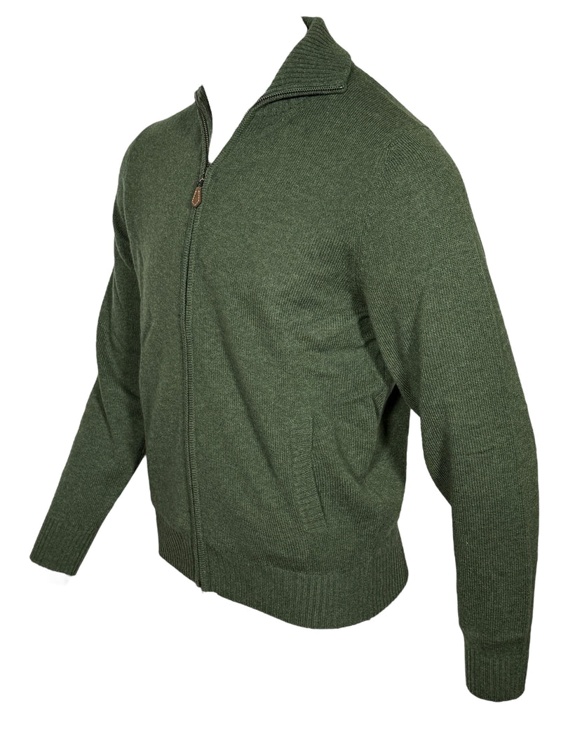 ALAN PAINE BALLATER 1/4 ZIP SWEATER - ROSEMARY