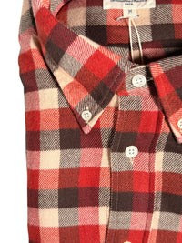 HARTFORD MEN'S CASUAL MINI BUFFALO CHECK SHIRT - RED