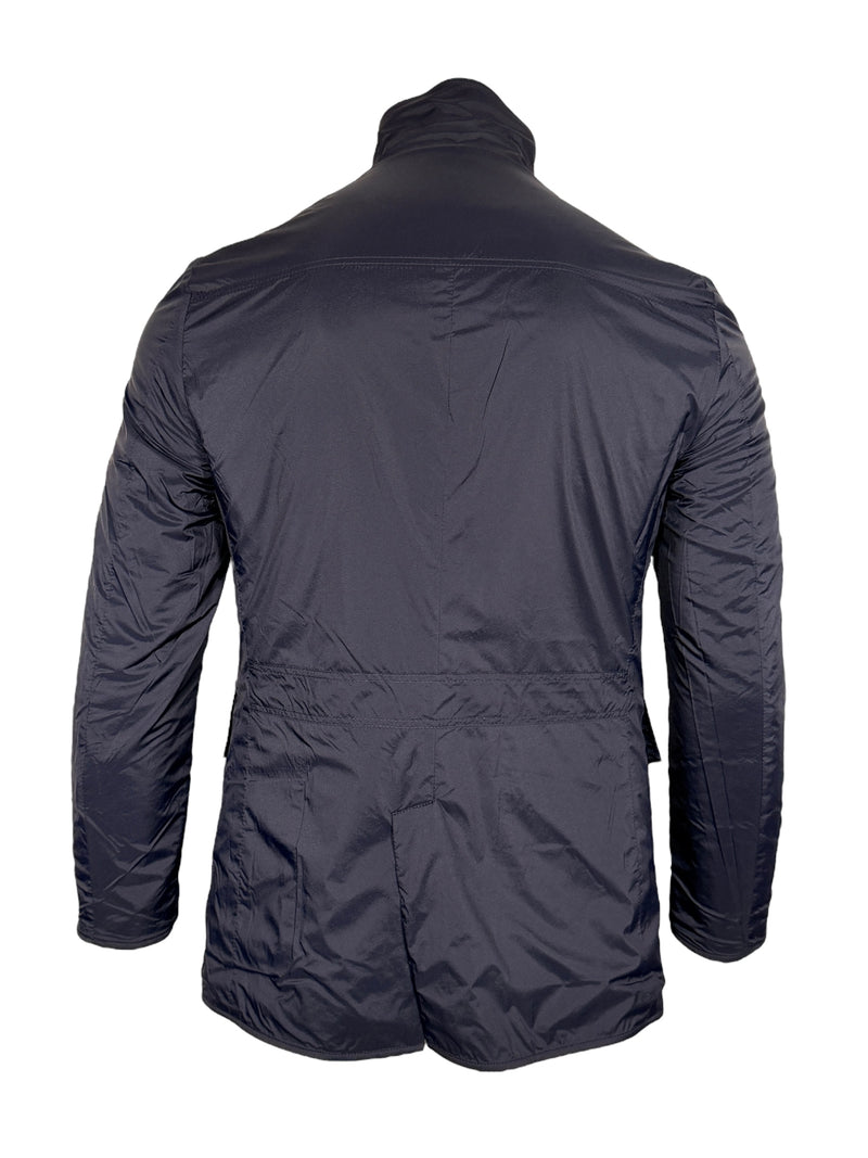 MANTO REVERSIBLE SPORT TO FIELD JACKET - NAVY & BROWN MIX