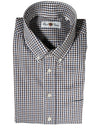 ALAN PAINE CLASSIC FIT SHIRT - NAVY/BROWN CHECK