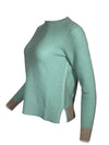 KINROSS THERMAL TIPPED CREW SWEATER - SPA