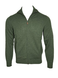 ALAN PAINE BALLATER 1/4 ZIP SWEATER - ROSEMARY
