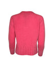 AROVESCIO ROUND NECK OVERDYE SWEATER - LIPSTICK