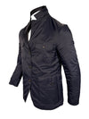 MANTO REVERSIBLE SPORT TO FIELD JACKET - NAVY & BROWN MIX