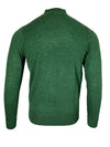 ALAN PAINE CAIRNS 1/4 ZIP SWEATER - ASPARAGUS