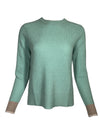 KINROSS THERMAL TIPPED CREW SWEATER - SPA