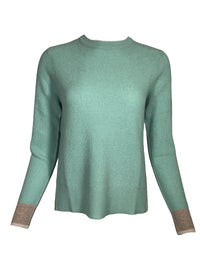 KINROSS THERMAL TIPPED CREW SWEATER - SPA