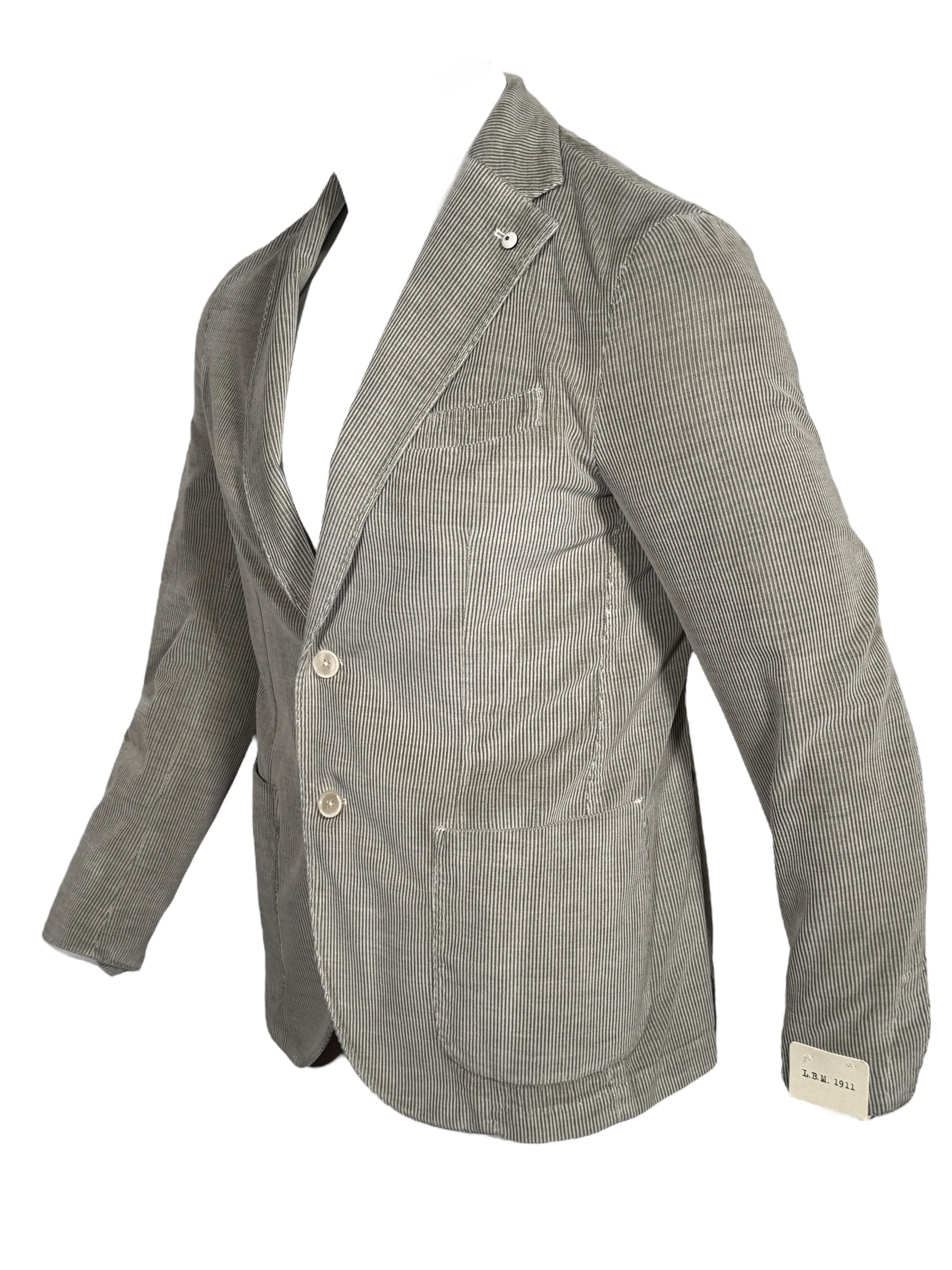 L.B.M. 1911 TAILORED COTTON/CASHMERE CORDUROY SPORT COAT - LIGHT GREEN