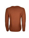 AROVESCIO ROUND NECK SWEATER - COGNAC