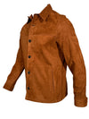 MANTO SUEDE JACKET - TOBACCO