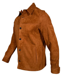 MANTO SUEDE JACKET - TOBACCO