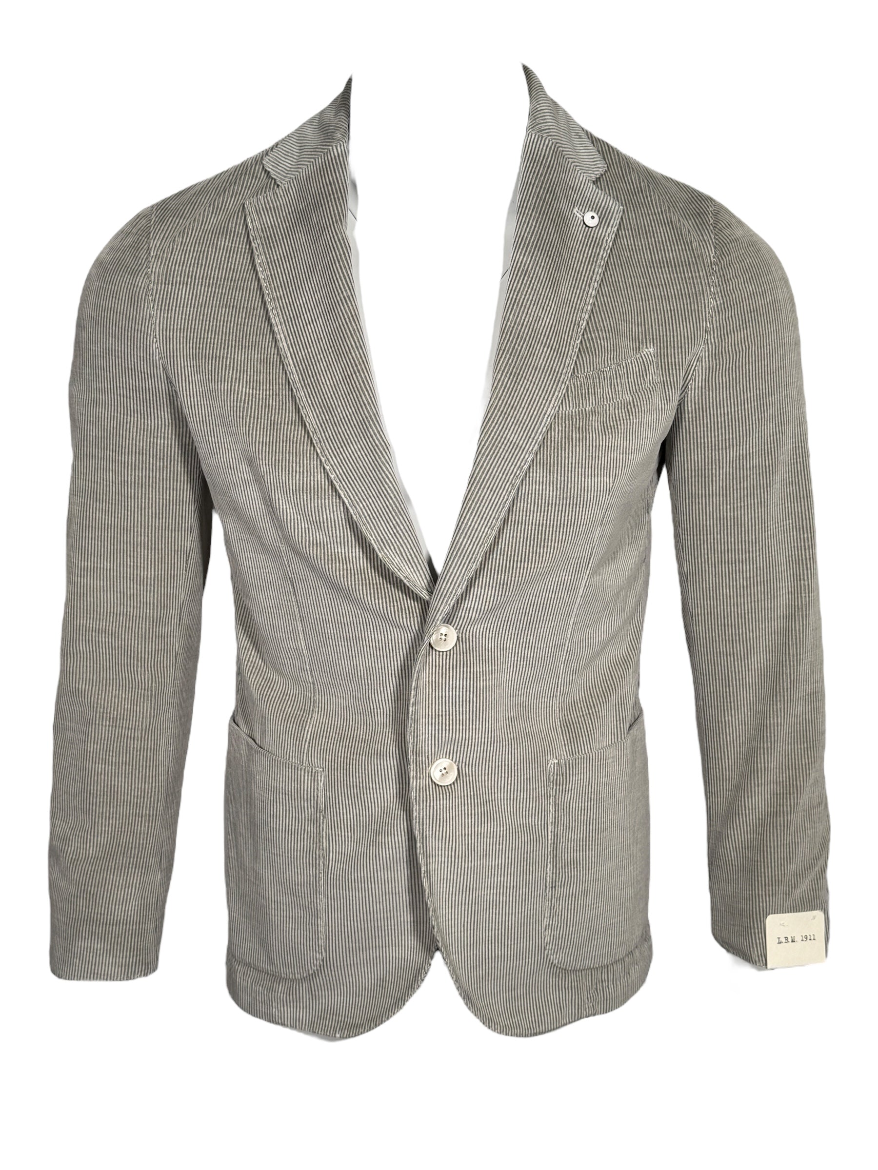 L.B.M. 1911 TAILORED COTTON/CASHMERE CORDUROY SPORT COAT - LIGHT GREEN
