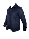 OARS & OLD IVY WOOL SHIRT JACKET - NAVY
